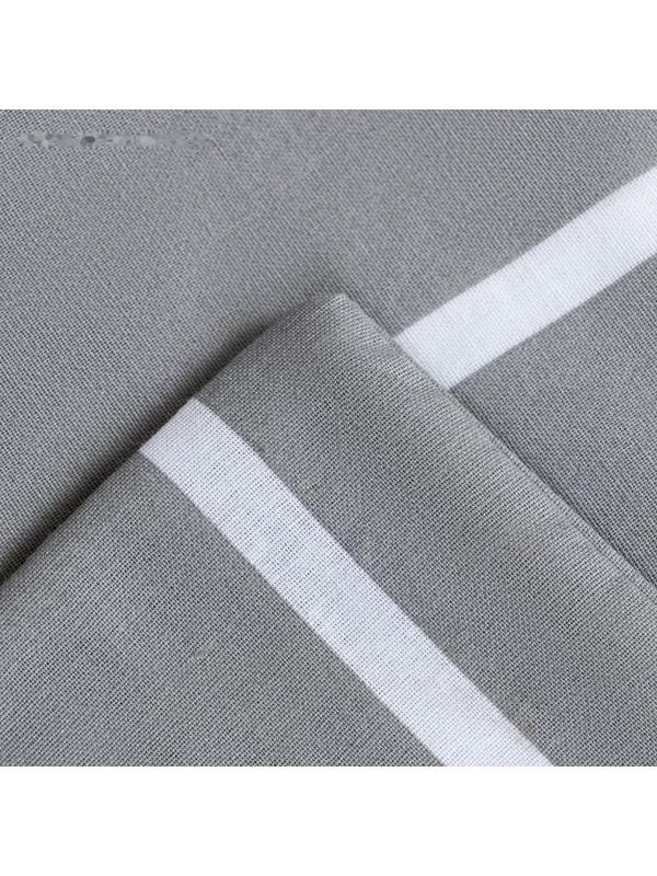 Постельное бельё Этель 1.5сп Gray stripes 143х215см,150х214см,70х70см-2 шт, 100% хлопок,поплин