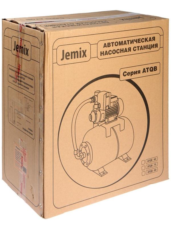 Насосная станция JEMIX ATQB-60, 370 Вт, напор 34 м, 33 л/мин, бак 24 л, антиблокировка