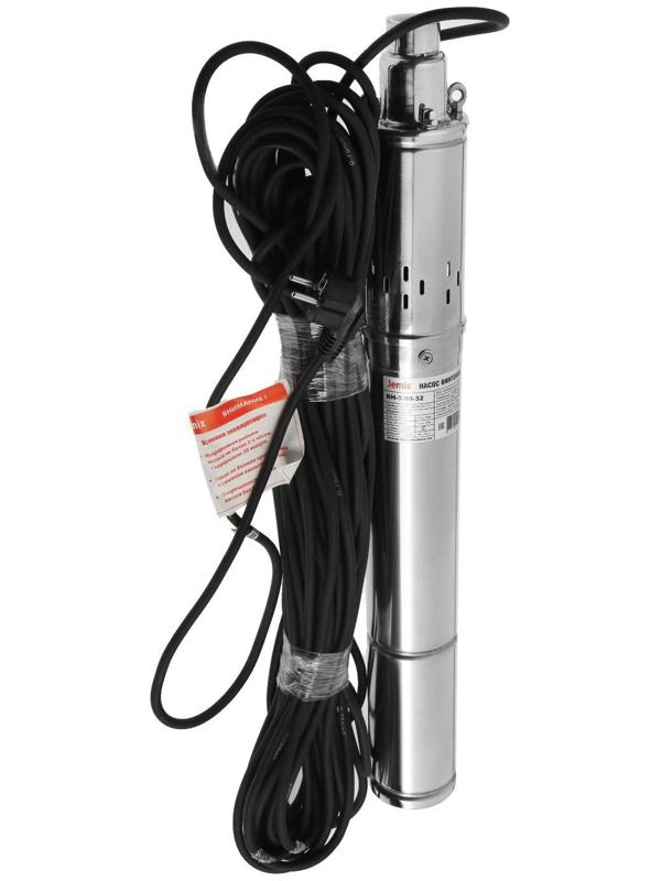 Насос скважинный JEMIX ВН-3-90-32, винтовой, 550 Вт, напор 90 м, 20 л/мин, кабель 25 м