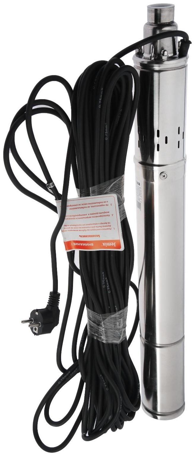 Насос скважинный JEMIX ВН-3-110-32, винтовой, 750 Вт, напор 110 м, 20 л/мин, кабель 30 м