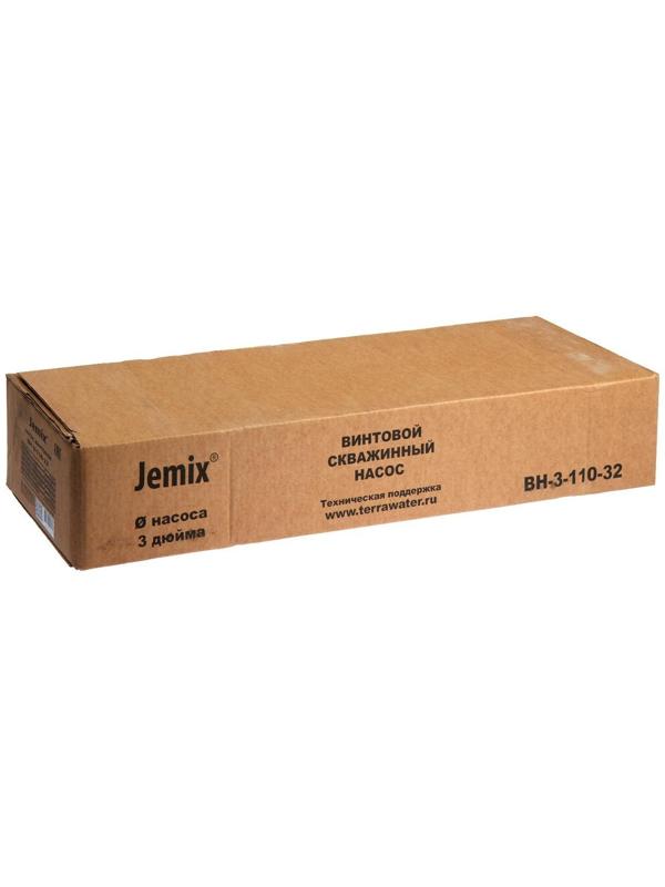 Насос скважинный JEMIX ВН-3-110-32, винтовой, 750 Вт, напор 110 м, 20 л/мин, кабель 30 м