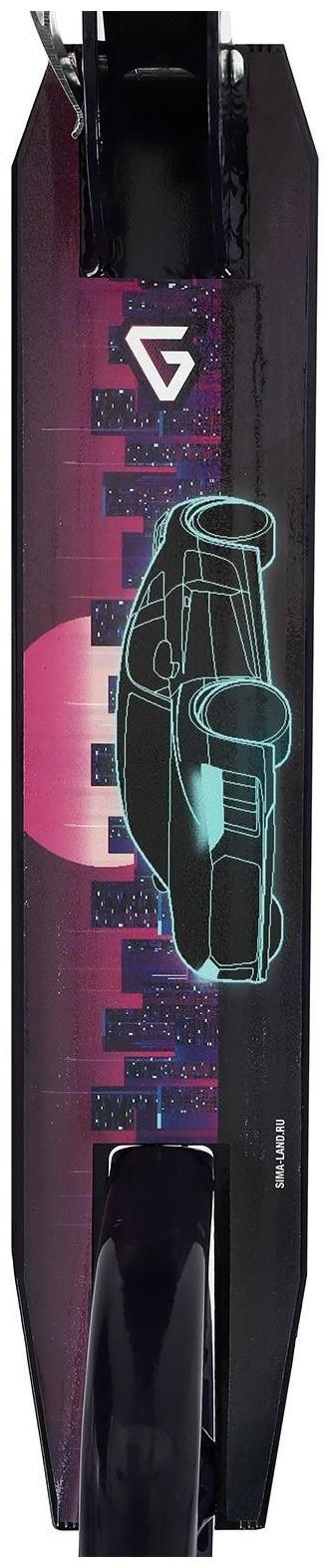 Самокат складной GRAFFITI, колеса PU 200 мм, ABEC 7, цвет черный