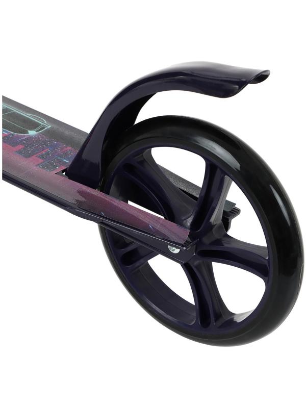 Самокат складной GRAFFITI, колеса PU 200 мм, ABEC 7, цвет черный
