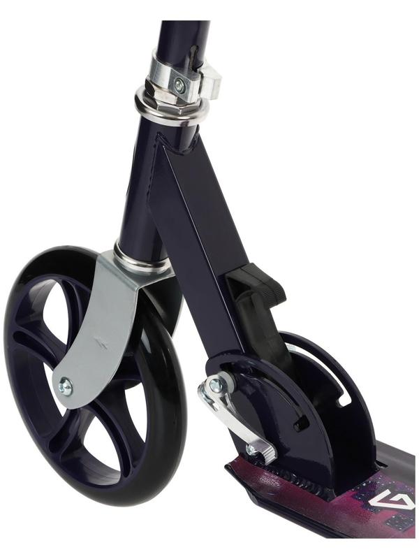 Самокат складной GRAFFITI, колеса PU 200 мм, ABEC 7, цвет черный