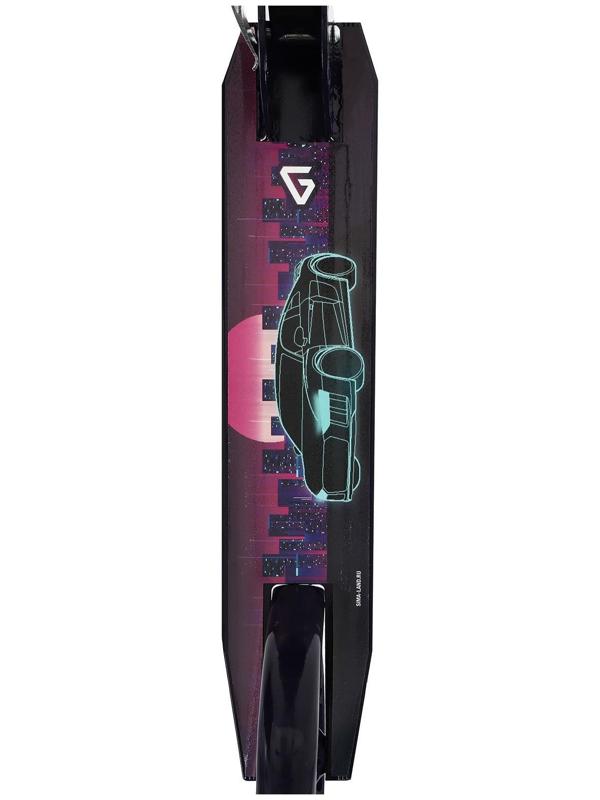 Самокат складной GRAFFITI, колеса PU 200 мм, ABEC 7, цвет черный