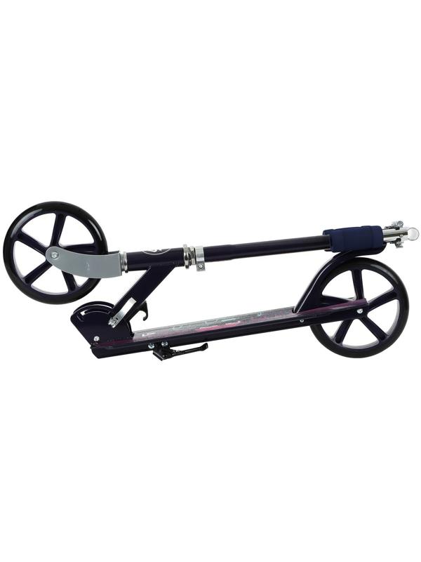 Самокат складной GRAFFITI, колеса PU 200 мм, ABEC 7, цвет черный