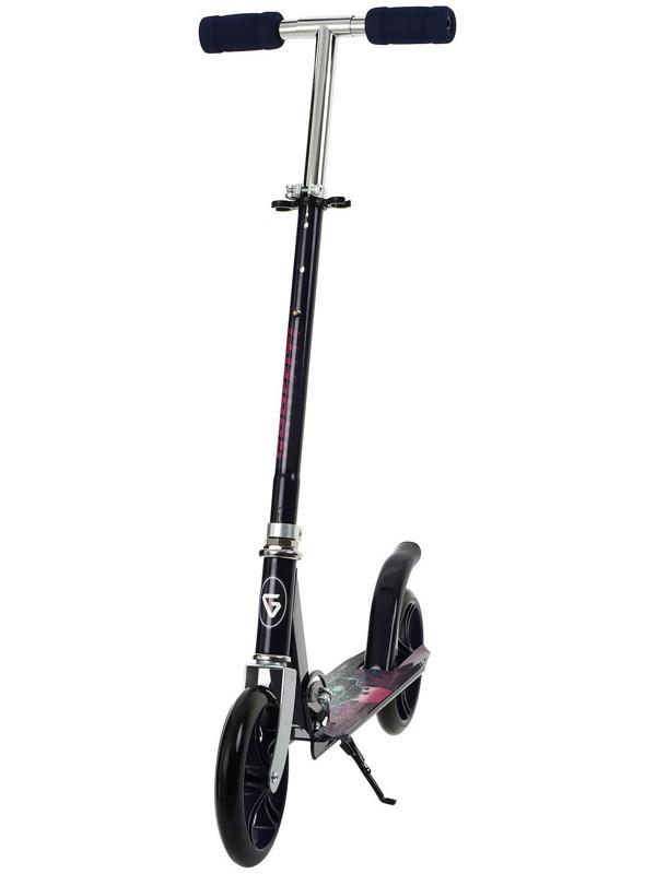 Самокат складной GRAFFITI, колеса PU 200 мм, ABEC 7, цвет черный