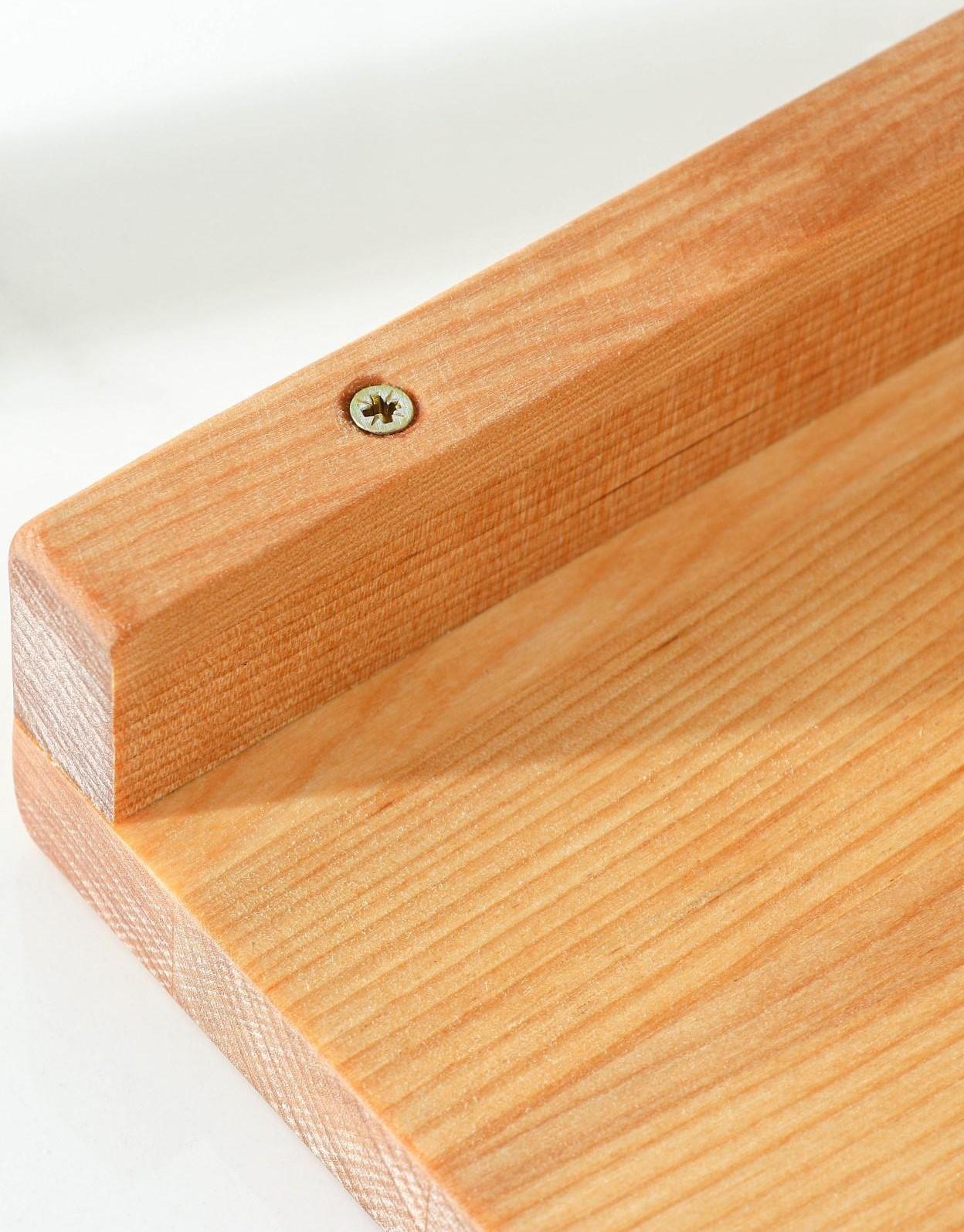 Доска разделочная с упором Adelica «Мастер шеф», 36×26×1,8 см, пропитано минеральным маслом, берёза