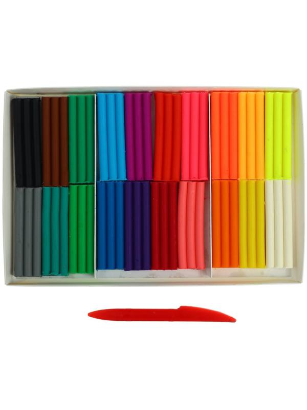 Пластилин мягкий (восковой) 20 цветов 