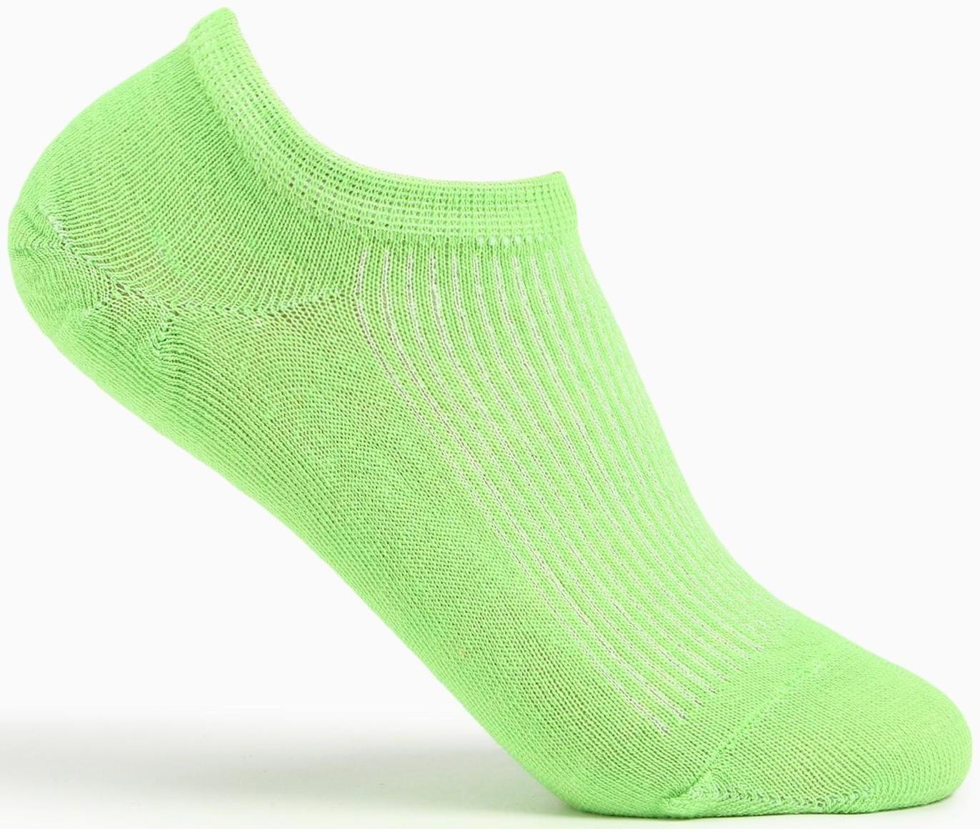 Носки женские, цвет зелёный, размер 23-25