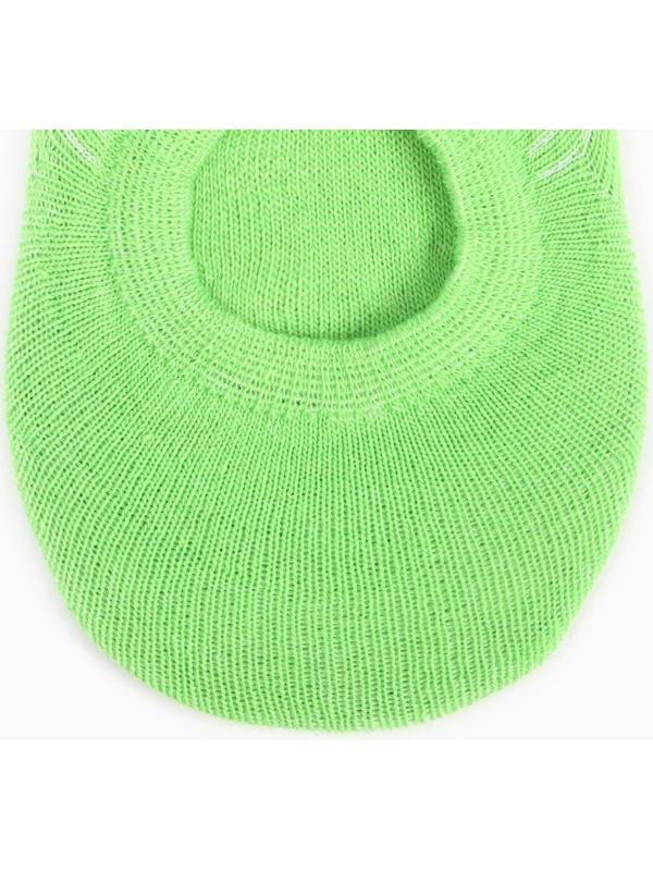 Носки женские, цвет зелёный, размер 23-25