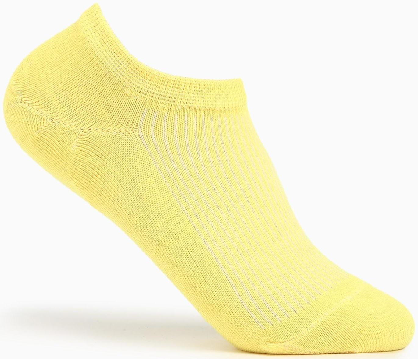 Носки женские, цвет жёлтый, размер 23-25