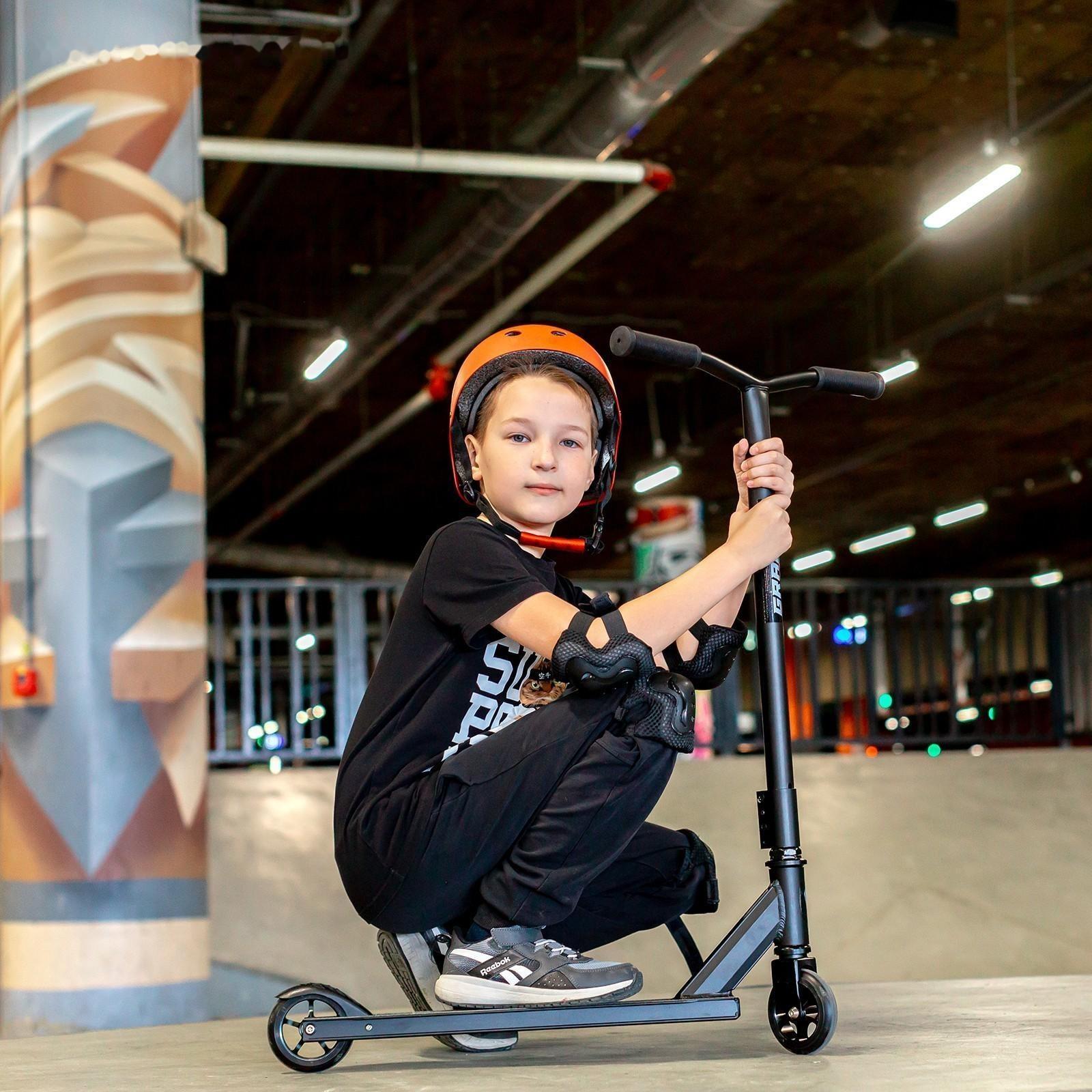 Самокат трюковый GRAFFITI, колеса PU/алюминий 100 мм, ABEC 9, жесткость 85А