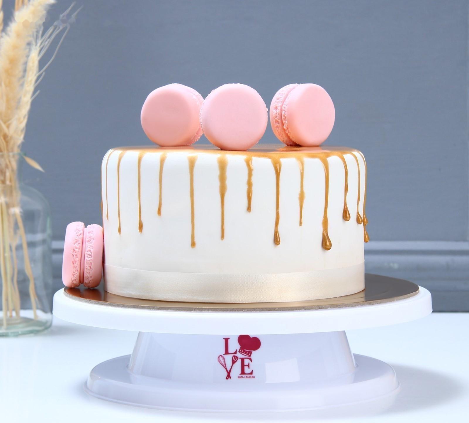 Подставка для торта вращающаяся Love, 28х7 см