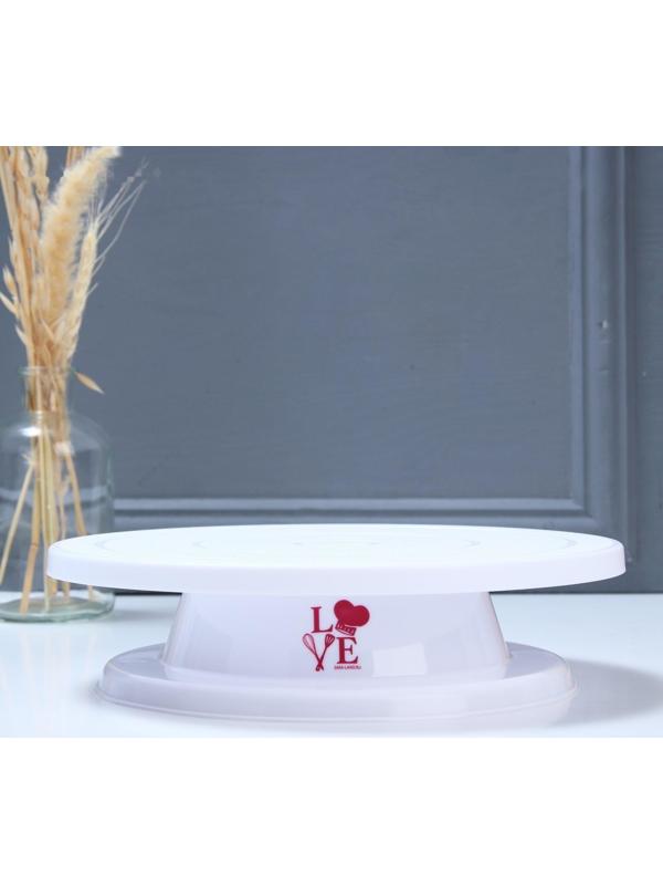 Подставка для торта вращающаяся Love, 28х7 см