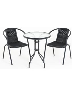 Набор садовой мебели: стол, 2 стула, микс