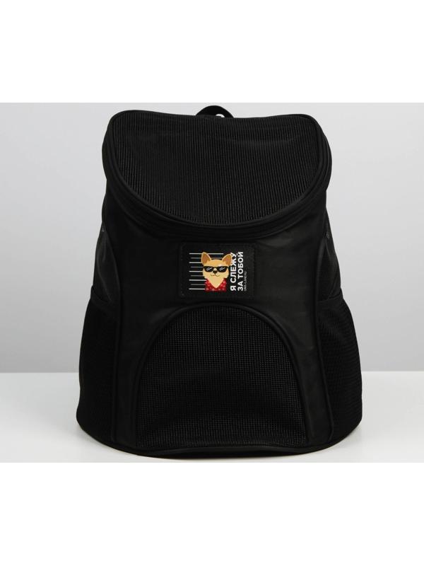 Рюкзак для переноски животных «Я слежу за тобой» 31х23х30 см