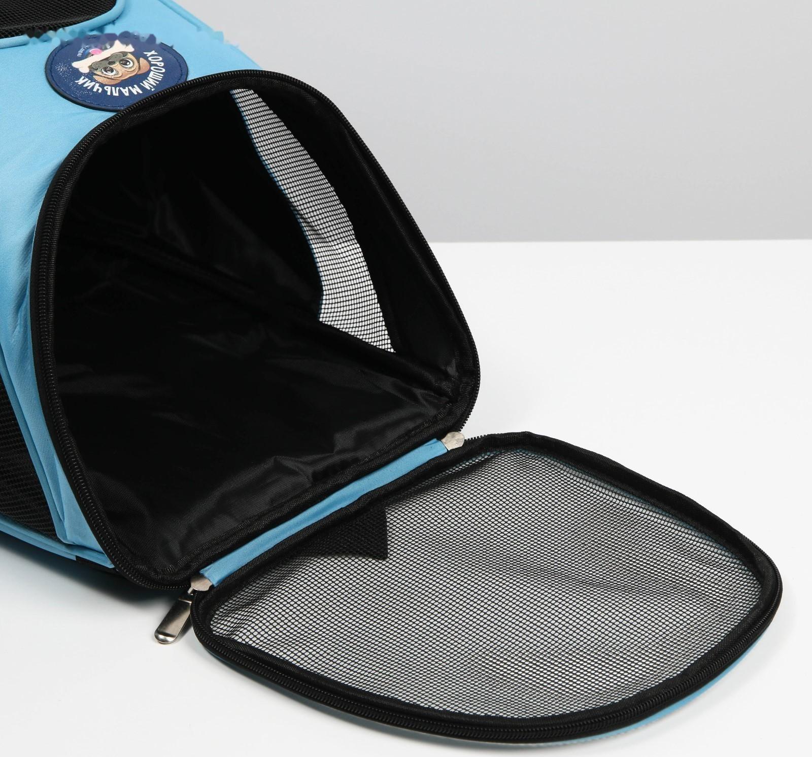 Рюкзак для переноски животных «Хороший мальчик» 31х23х30 см