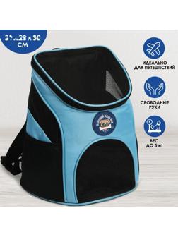 Рюкзак для переноски животных «Хороший мальчик» 31х23х30 см