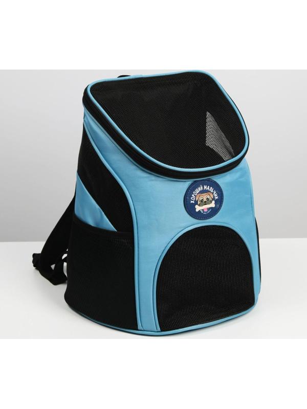 Рюкзак для переноски животных «Хороший мальчик» 31х23х30 см