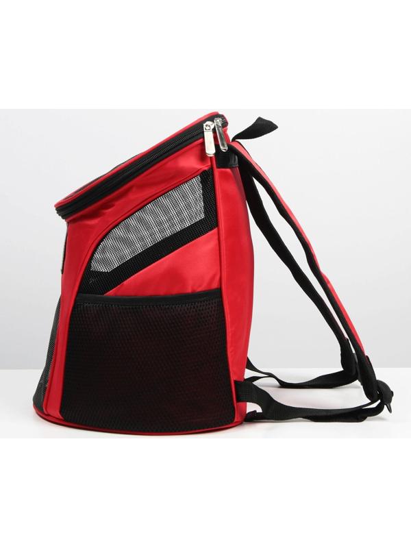 Рюкзак для переноски животных «Осторожно, милота зашкаливает» 31х23х30 см