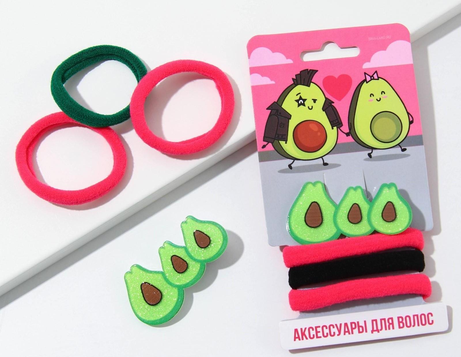 Резинки и заколка для волос 