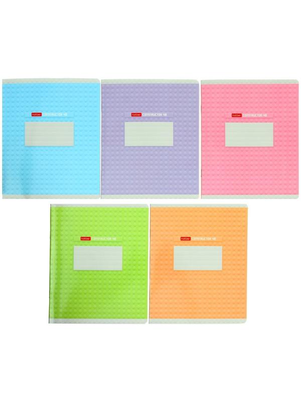 Тетрадь 48 листов в клетку Constructor, обложка мелованный картон, глянцевая ламинация / Микс 1 шт.