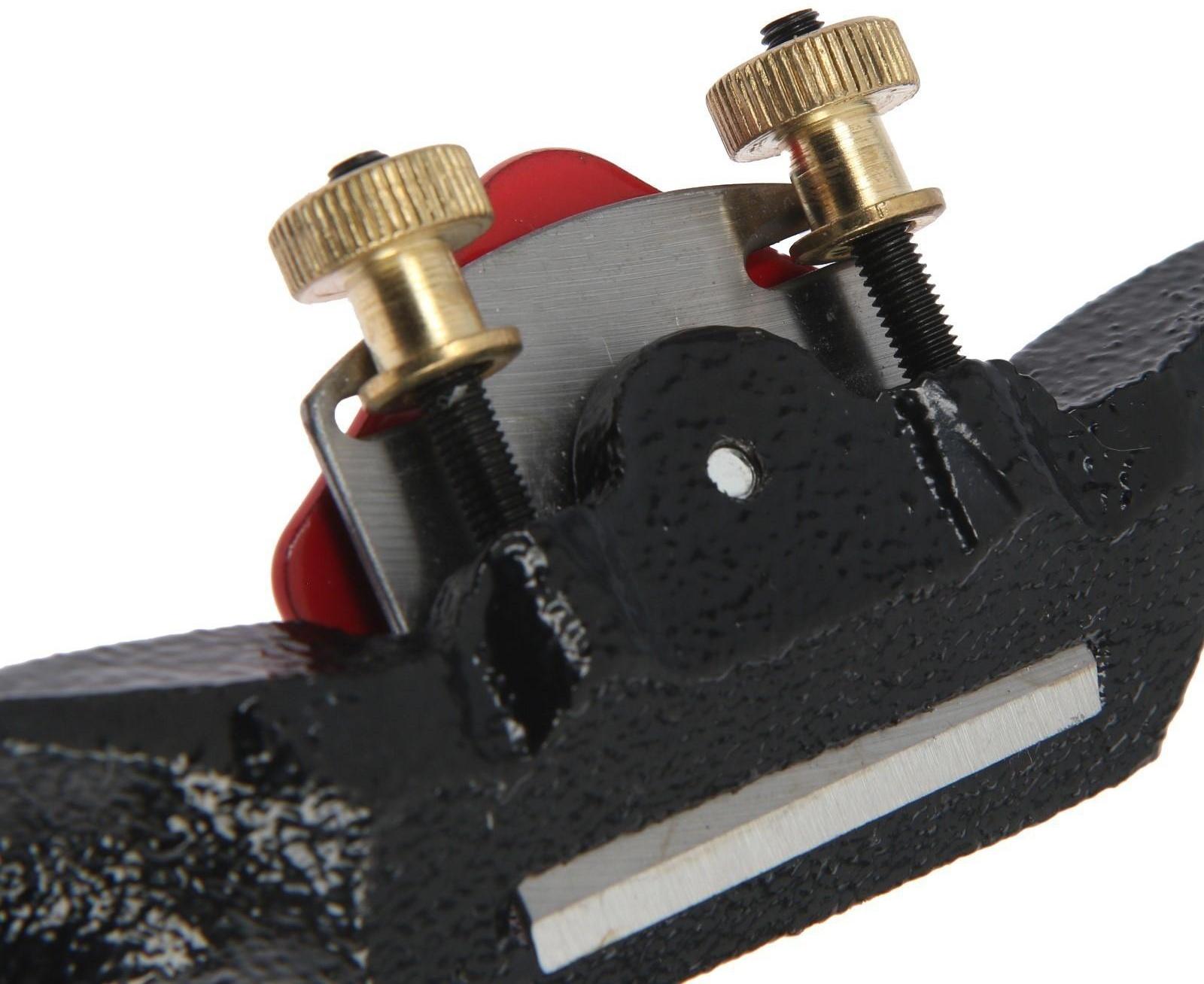 Столярный струг ТУНДРА, одинарный регулируемый нож, 250 х 50 мм