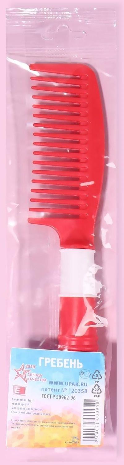 Расчёска, 21 × 4,8 см, цвет МИКС