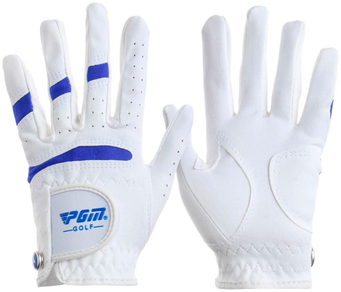 Перчатки для гольфа PGM, детские, пара, противоскользящие, размер 17