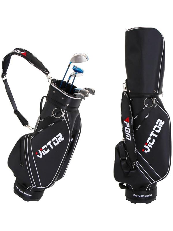 Сумка для гольфа PGM VICTOR, для клюшек, нейлон, чёрная