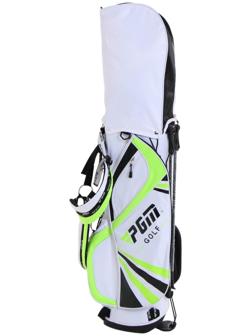 Сумка для гольфа PGM, детская, для 13 клюшек, 3 отверстия 24х18 см, нейлон, зеленый