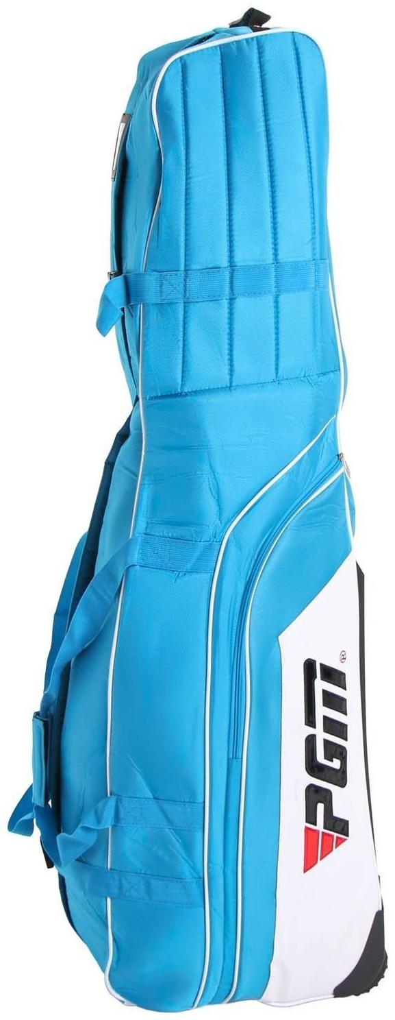 Сумка для гольфа, на колесиках, 131 х 36 х 42 см, голубой