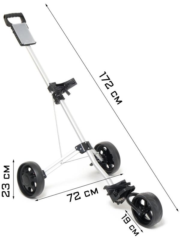 Тележка для перевозки сумок для гольфа PGM, складная, алюминий