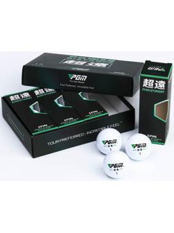 Мячи для гольфа PGM Power Distance, двухкомпонентные, d=4.3 см, набор 12 шт