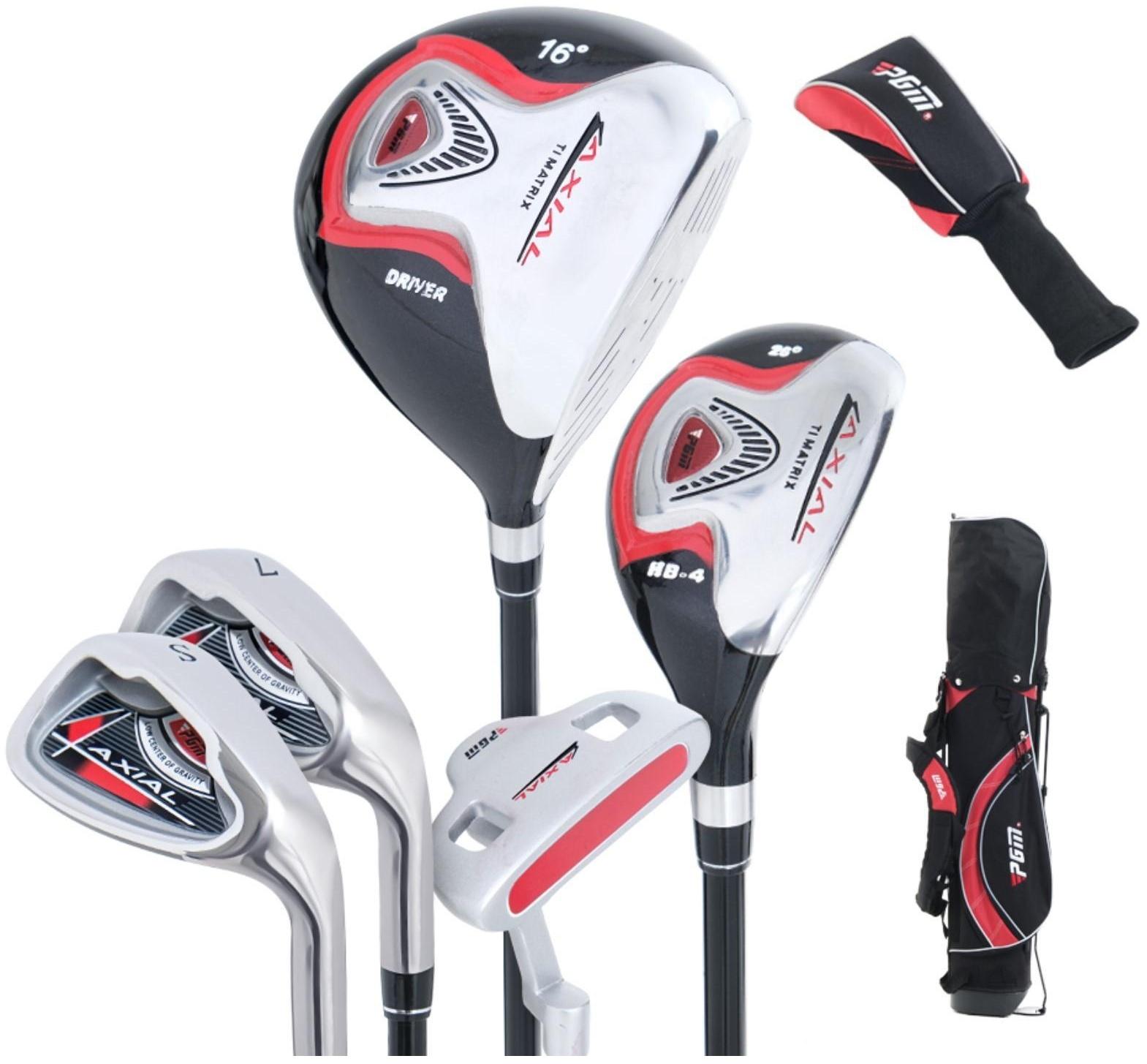 Набор клюшек для гольфа PGM, для детей, 130-150 см, сумка в комплекте