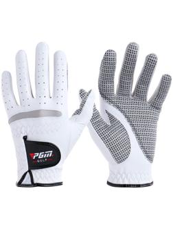 Перчатка для гольфа PGM, мужская, левая, противоскользящая, овчина, размер 22