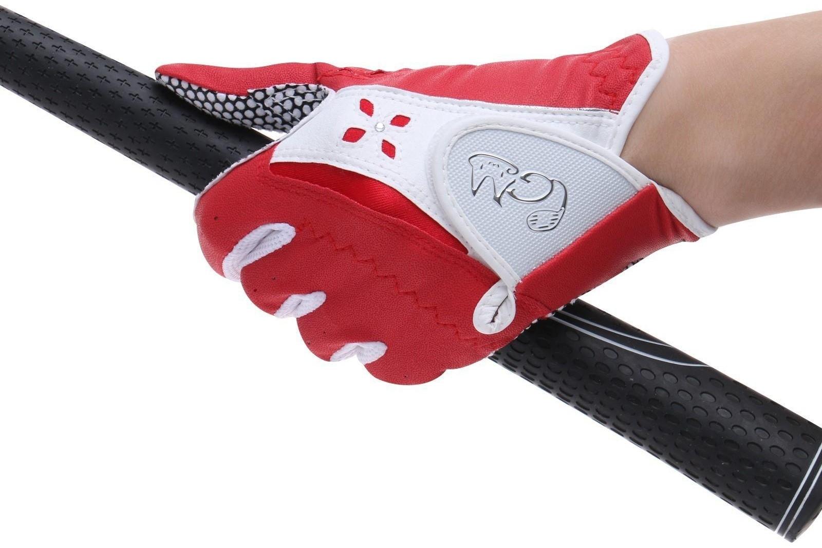 Перчатки для гольфа PGM, женские, пара, противоскользящие, микрофибра, размер 17