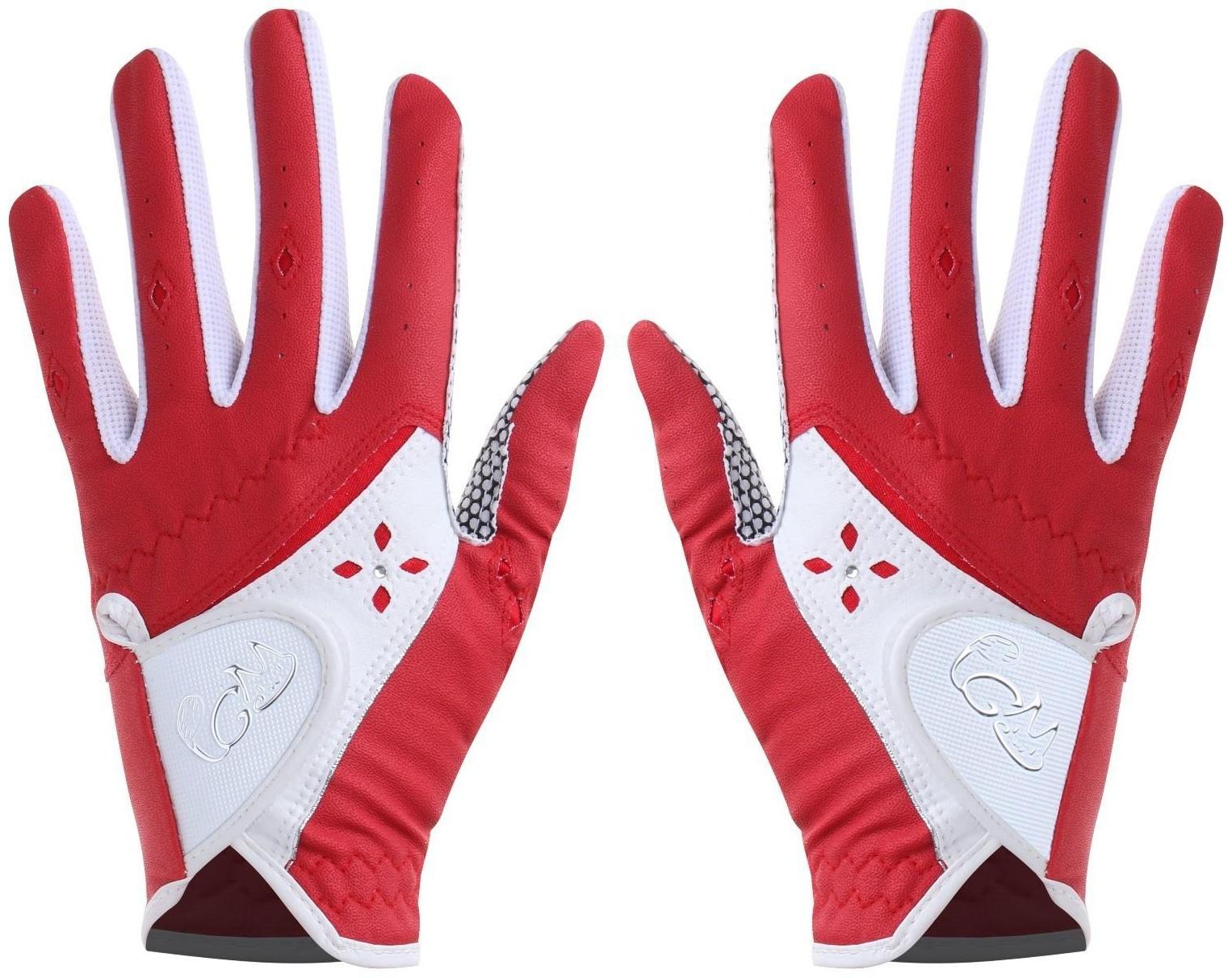 Перчатки для гольфа PGM, женские, пара, противоскользящие, микрофибра, размер 17