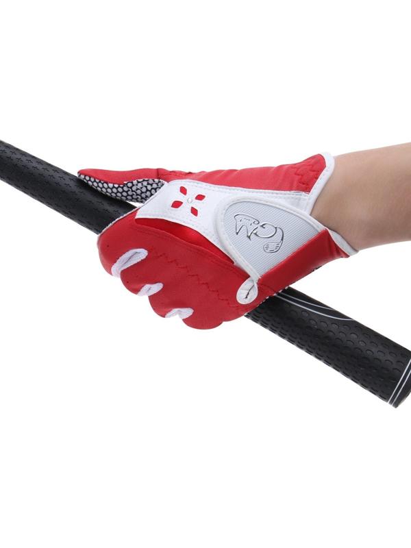 Перчатки для гольфа PGM, женские, пара, противоскользящие, микрофибра, размер 17