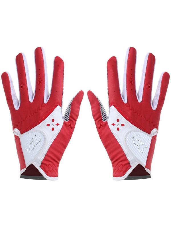 Перчатки для гольфа PGM, женские, пара, противоскользящие, микрофибра, размер 17