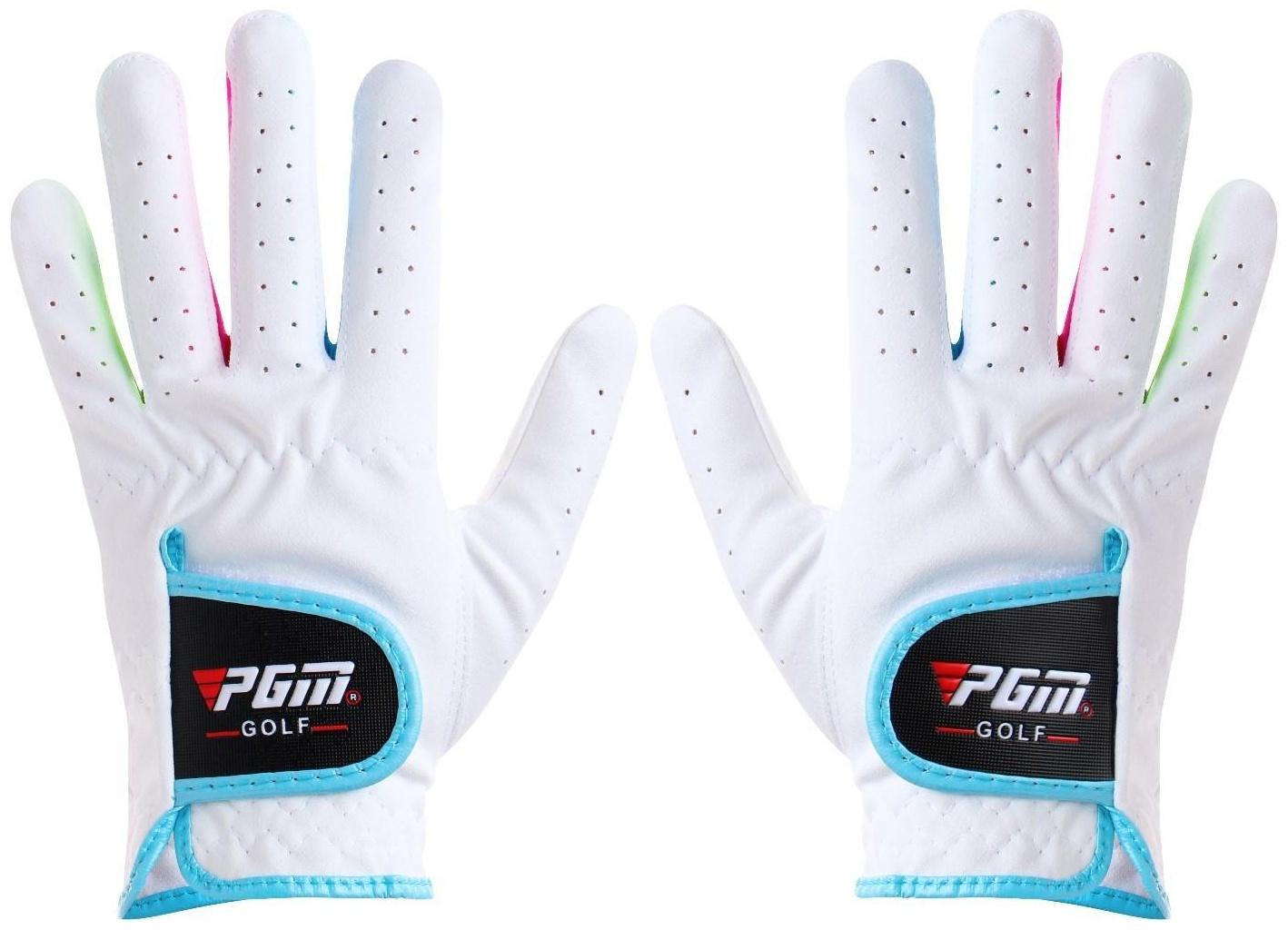 Перчатки для гольфа PGM, детские, пара, противоскользящие, размер 14