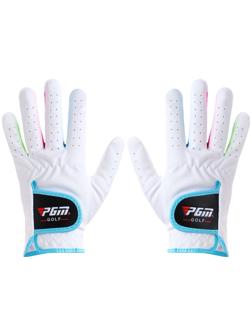 Перчатки для гольфа PGM, детские, пара, противоскользящие, размер 15