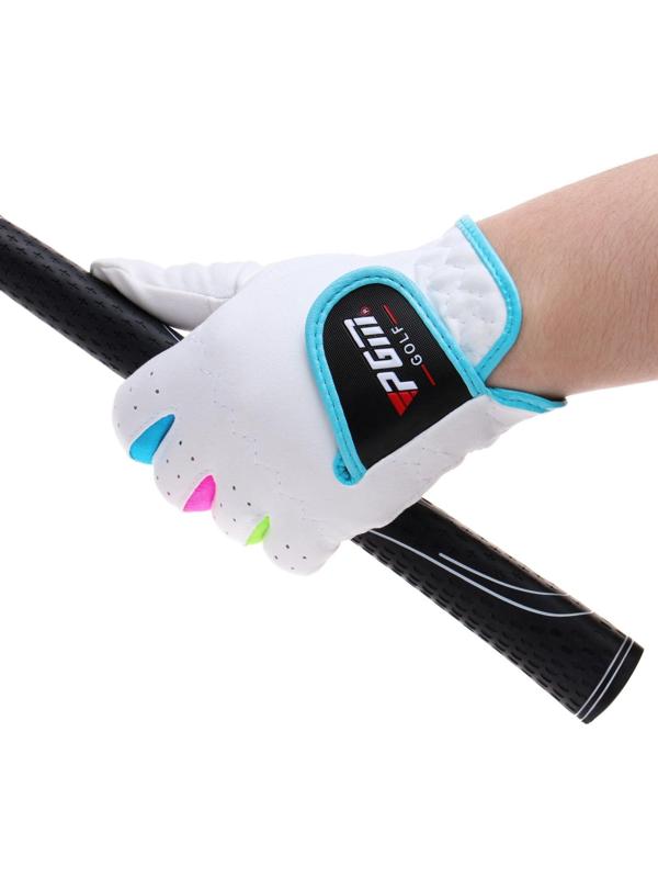 Перчатки для гольфа PGM, детские, пара, противоскользящие, размер 15