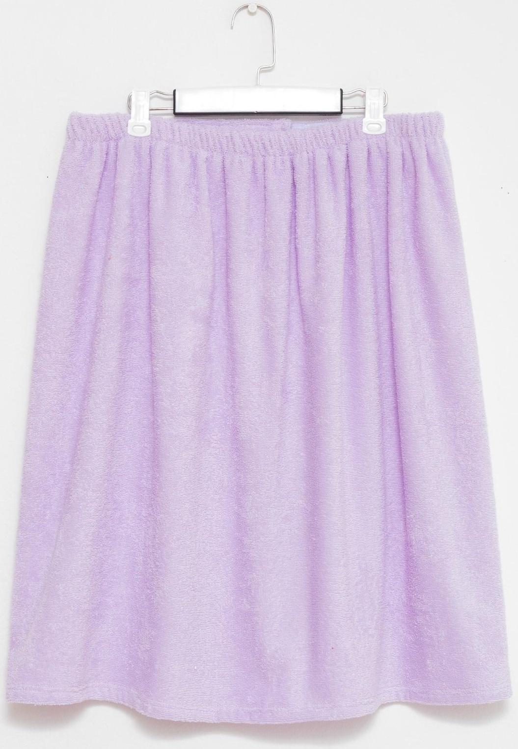 Набор для сауны Экономь и Я:полотенце-парео 68*150см + чалма, цв.лаванда,100%хл, 320 г/м2