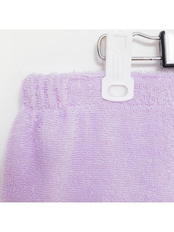 Набор для сауны Экономь и Я:полотенце-парео 68*150см + чалма, цв.лаванда,100%хл, 320 г/м2
