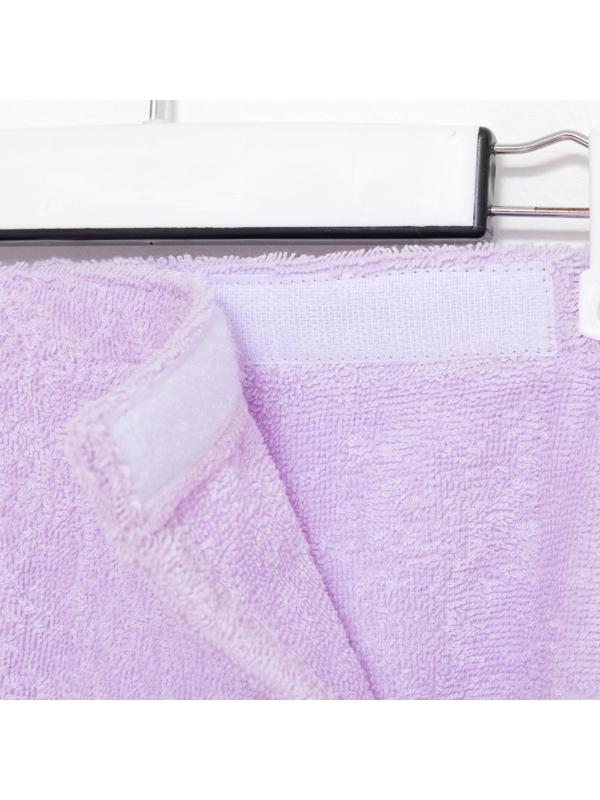 Набор для сауны Экономь и Я:полотенце-парео 68*150см + чалма, цв.лаванда,100%хл, 320 г/м2