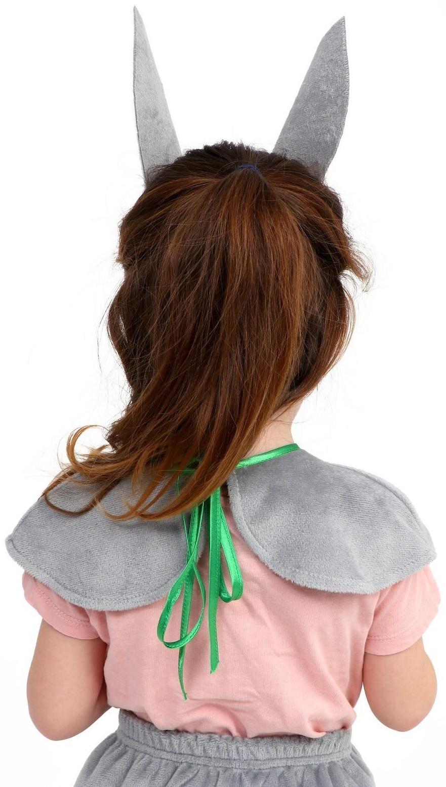 Карнавальный набор «Зая серая», плюш, рост 98-128 см