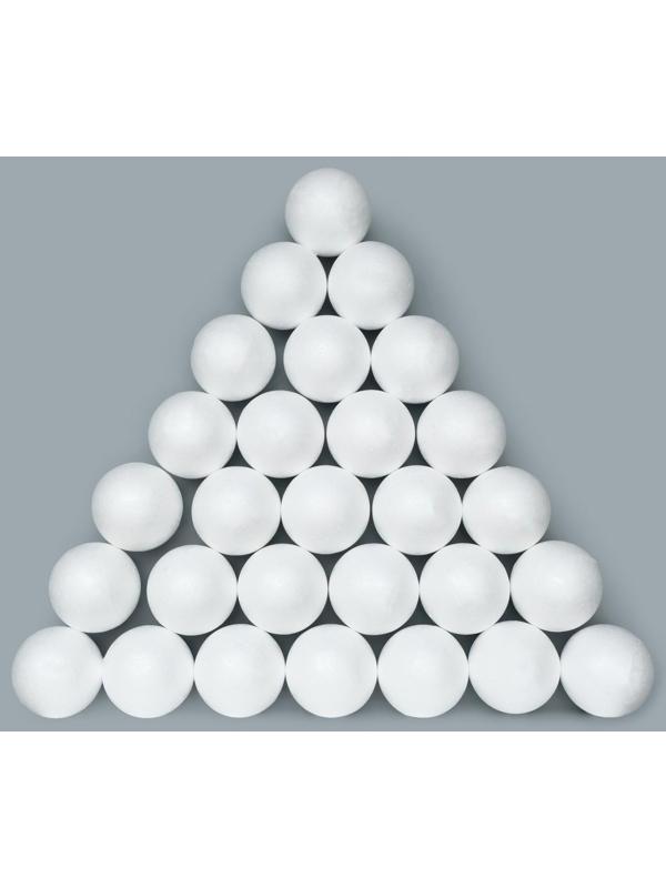 Набор шаров из пенопласта, 7 см, 27 штук