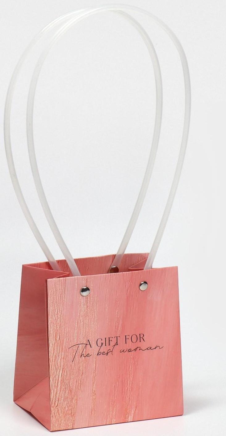 Пакет влагостойкий для цветов Gift with love, 11,5 х 12 х 8 см